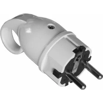 Elektrická zásuvka Zástrčka PAWBOL, 3P, 16A, 250V, bílá