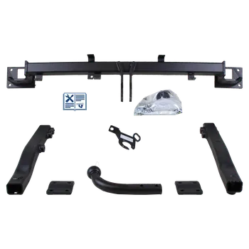 Tažné zařízení GDW tažné zařízení pevné včetně TowTec elektropřípojky 7pólové univerzální - MERCEDES-BENZ C-CLASS Sportcoupe