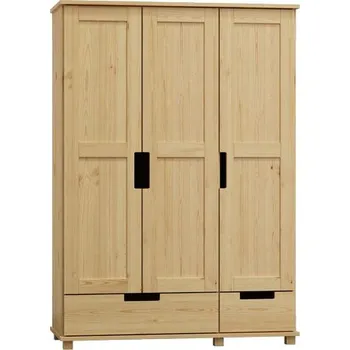 ImportWorld Šatní skříň z masivu NR9 Style s133 věšák/police (Barva dřeva: Bílá)