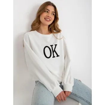 Dámská mikina Dámská mikina bez kapuce s výšivkou TITTY bílá