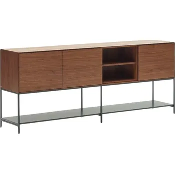 Komoda Ořechová komoda Kave Home Vedrana 195 x 40 cm