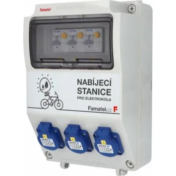 Jistič v137 Nabíjecí stanice jištěná kombi chrániči, IP54, 3x 16/1N/B/003-A, Famatel