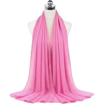 Šála šifónový šál přes ramena - přehoz přes společenské šaty Barva: Růžová