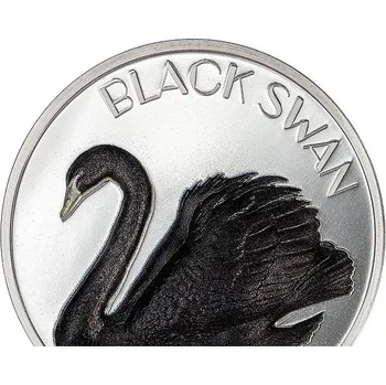 ČERNÁ LABUŤ coin Black Swan - 2 oz stříbrná mince