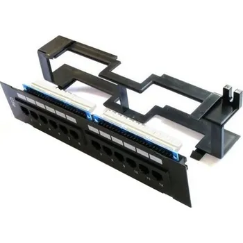 Patch panel XtendLan Patch panel na zeď, 12 portů, Cat6 PPWM-12C6U