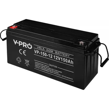 Trakční baterie VOLT POLSKA AGM VPRO 12V 150Ah VRLA bezúdržbová baterie