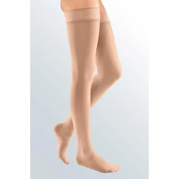 Dámské punčochy Stehenní punčochy kompresivní Mediven Elegance II.K.T. krajka Délka: normál, Špice: uzavřená, Velikost: 1, Barva: černá