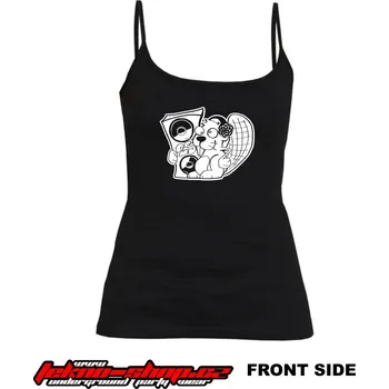 TEKNOSHOP Tekno Bobr tílko s potiskem dámské M černé