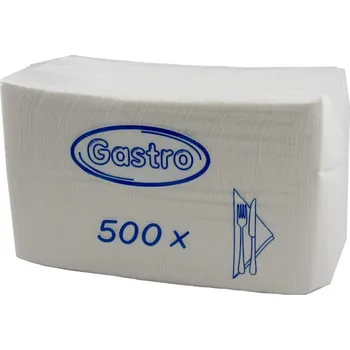 Papírové ubrousky gastro 30x30 cm celulóza 500ks/bal