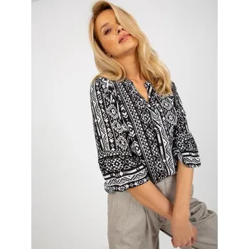 Dámská halenka Dámská halenka s boho potiskem SUBLEVEL černá