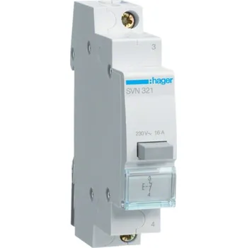 Jistič SVN321 Tlačítko 1R 16A 230V, Hager