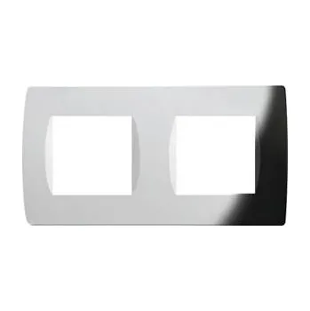 OS24NB-U Rámeček SOFT 2x2M NB - lesklá černá, TEM