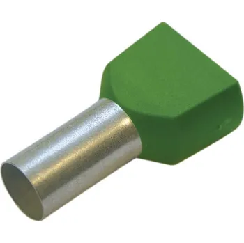 elektrický kabel 273368 Dutinka dvojitá izolovaná 16 mm2, 16 mm, zelená, Haupa