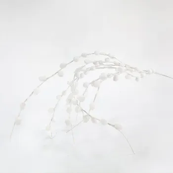 Vánoce Eurolamp Vánoční dekorace bílá větvička, 120 cm, 1 ks