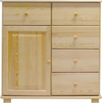 Ložnice ImportWorld Komoda Anežka - v100 x š100 x h47 cm (Barva dřeva: Dub)