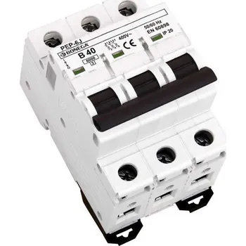Jistič 02-3040B-PEP-6J Jistič PEP-6J (6 kA) 3P B 40A, Bonega