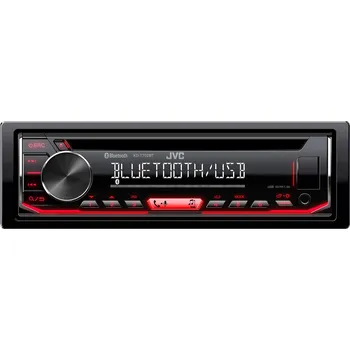 Autorádio JVC autorádio s CD/MP3/USB/AUX/Bluetooth připojení/červené podsvícení/odním.panel KD-T702BT
