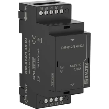 Jistič A01689 DM-012/1 4R DJ Kombinovaná hrubá a jemná přepěťová ochrana pro tel. a sig. sítě, SALTEK s.r.o.