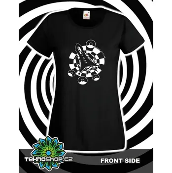 Dámské tričko TEKNOSHOP Virus Sound System Nasa tričko s potiskem dámské M žluté