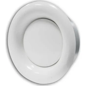 Větrací mřížka Anemostat talířový ventil odvodní kovový d125 mm MIKAWI 59-3708