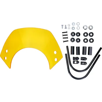 101 Octane Plexi žluté krátké s držákem Vespa GT, GTS 48914