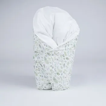 Zavinovačka Tulimese Náhradní povlak svěží kapradiny bílá VELIKOST NÁHRADNÉHO POVLAKU: POVLAK 80X80 CM