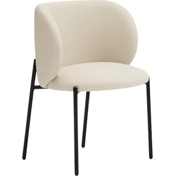 Jídelní židle Béžová koženková jídelní židle Teulat Mogi