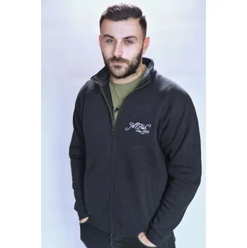 Rybářské oblečení JetFish Černá mikina zip Velikost: XXL