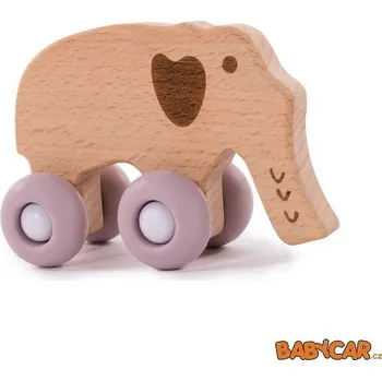 Dřevěná hračka BO JUNGLE dřevěná hračka B-WOODY Elephant Pastel Pink