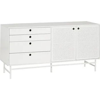 Komoda Bílá lakovaná komoda Teulat Punto 150 x 47 cm