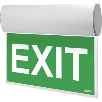 Nouzové osvětlení MODUS Svítidlo nouzové TWINS 1W LED BASIC IP41 3h , svítící při výpadku, stříbrné OZN/TW/1W/E/3/SE/X/SR