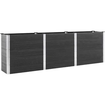 Vyvýšený záhon Zahradní vyvýšený záhon 318102 300 x 100 x 91 cm šedý