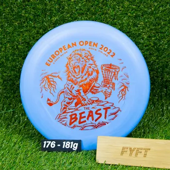 Disc golf P2 - D-line Flex 1 - European Open 2022 (Discmania) - putter disk Barva: Modrá 176-181g