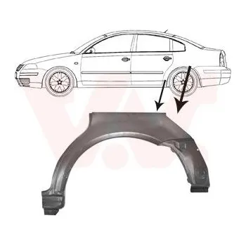 Příslušenství karosérie Boční stěna VAN WEZEL 5836147