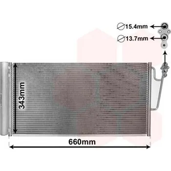Výparník klimatizace Kondenzátor, klimatizace VAN WEZEL 06005363