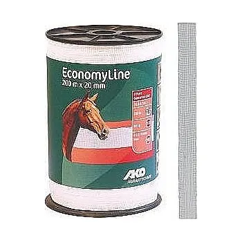 Ohradník Ohradníková páska EconomyLine 20 mm - 200 m bílá
