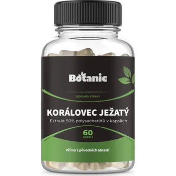 Přírodní produkt Botanic Korálovec ježatý extrakt 50% polysacharidů 60 cps.