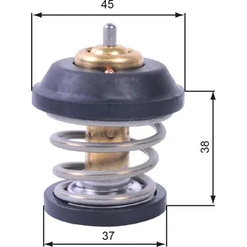Těsnění motoru Termostat, chladivo GATES TH42995G1