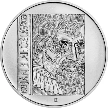 Česká mincovna Stříbrná mince 200 Kč Jan Blahoslav 2023 Standard 13 g