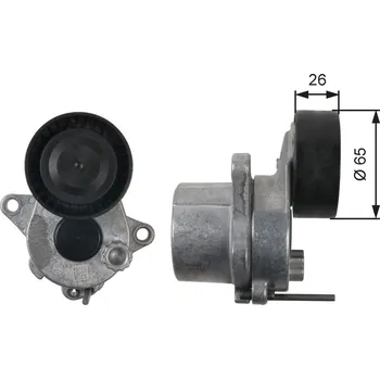 Napínák, žebrovaný klínový řemen GATES T39165