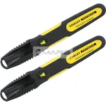 Stanley Značkovač permanentní FATMAX s dlátovým hrotem, černý (sada 2 ks), 0-47-314