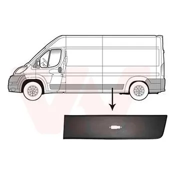 Lišta karosérie Ozdobná / ochranná lišta, boční stěna VAN WEZEL 0982417