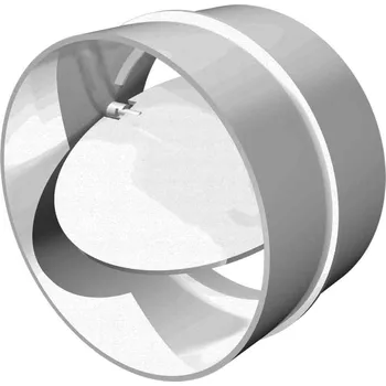Ventilace Spojka kulatého větracího potrubí d125 mm se zpětnou klapkou MIKAWI 59-0125