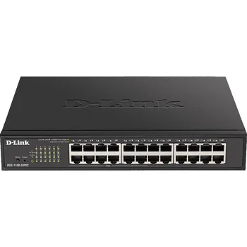 Switch D-Link DGS-1100-24PV2 24-port Gigabit Smart switch, 12x GbE PoE+, PoE 100W