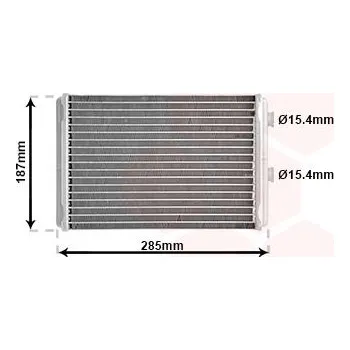 Výměník tepla Výměník tepla, vnitřní vytápění VAN WEZEL 17006325