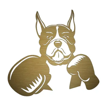 Polep vozidla SAMOLEPKA Pes 183 levá boxer (64 - škrábaný kov zlatý) NA AUTO, NÁLEPKA, FÓLIE, POLEP, TUNING, VLASTNÍ TEXT, TISK, AUTOSAMOLEPKY.cz, POLEPY, OBRÁZEK, LOGO, SAMOLEPKY