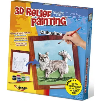 Výtvarná sada MIRAGE HOBBY Kreativní sada 3D malování Relief Painting: Čivava