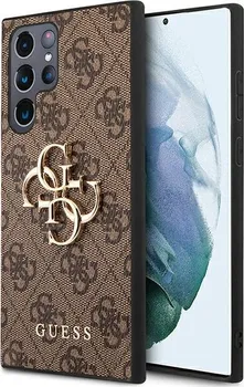 Pouzdro na mobilní telefon Guess 4G Metal Logo pro Samsung Galaxy S23 Ultra