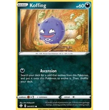 Sběratelská karetní hra Pokémon SHF 041/072 Koffing - Shining Fates Stav: Near Mint, Verze: REVERSE HOLO