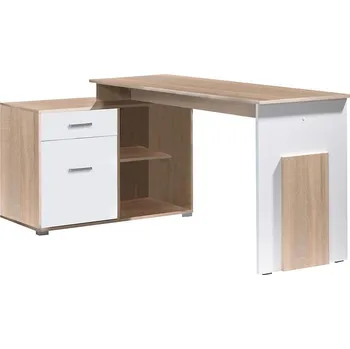 Psací stůl Psací Stůl Como Corner 110cm Dub Sonoma/Alpská Bílá